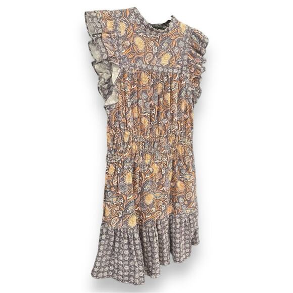 Universal Thread - Paisley Printed High Neck With Pockets Knee Length Dress - Picture 7 of 11